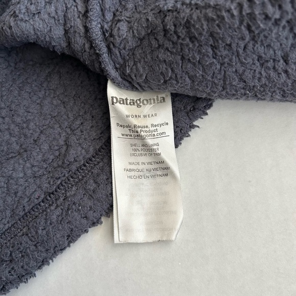 Patagonia Women's Smolder Blue Fleece Los Gatos Quarter ¼ Zip Pullover Large - Picture 10 of 12